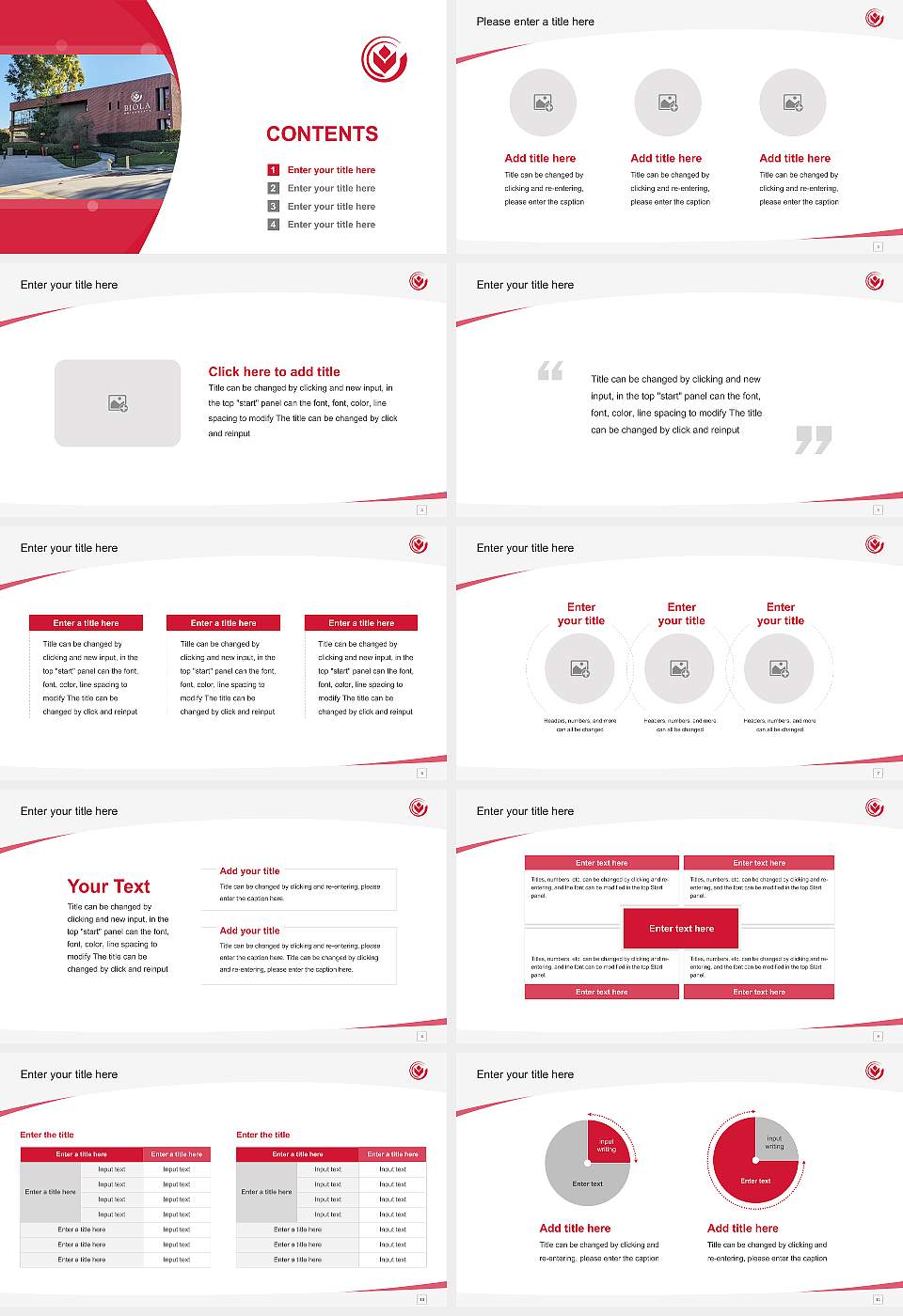 Biola University Course/Courseware Creation PPT Template16:9 ratio PPT effect preview image2