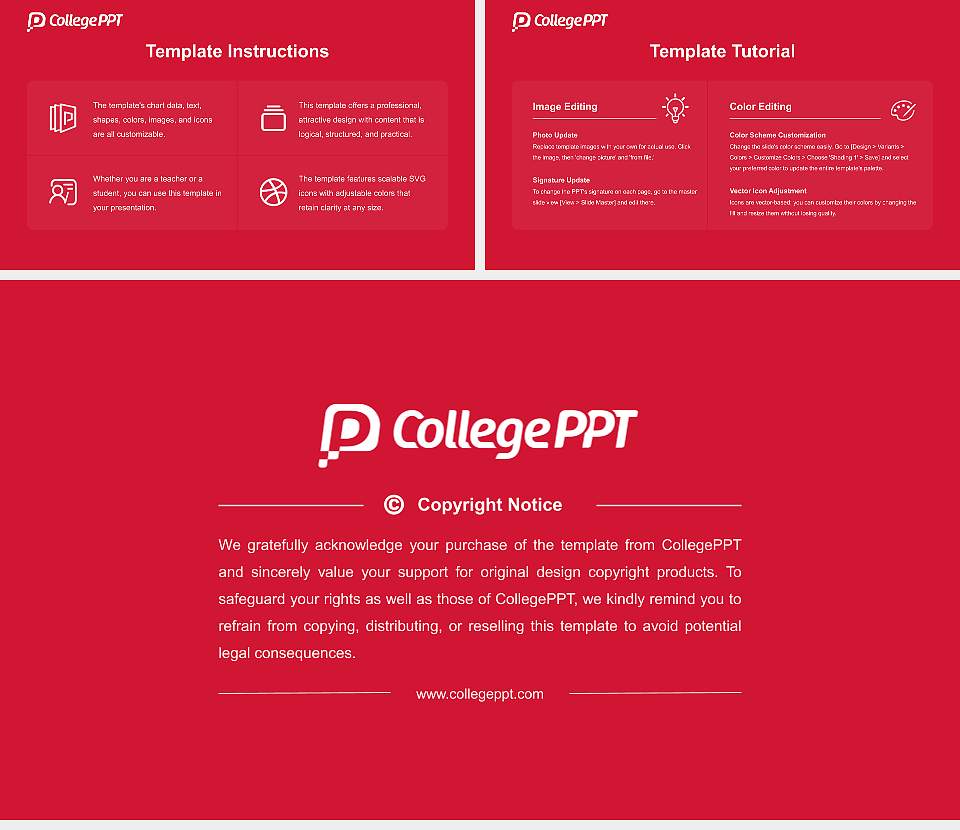 Biola University Course/Courseware Creation PPT Template16:9 ratio PPT effect preview image5