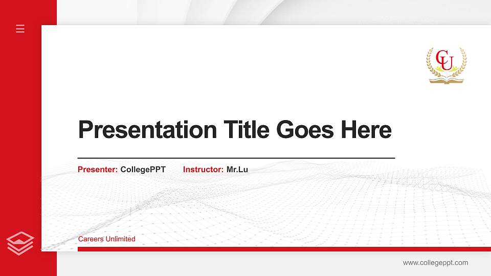 Careers Unlimited Thesis Proposal/Graduation Defense PPT Template16:9 ratio PPT effect preview image