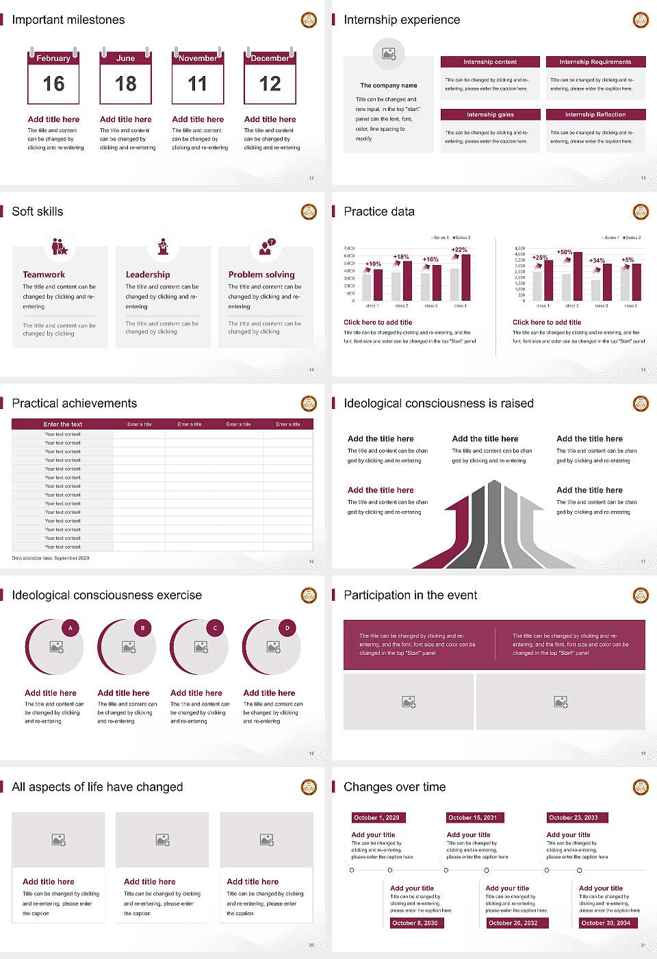Bethune-Cookman University National Scholarship Defense PPT Template16:9 ratio PPT effect preview image3