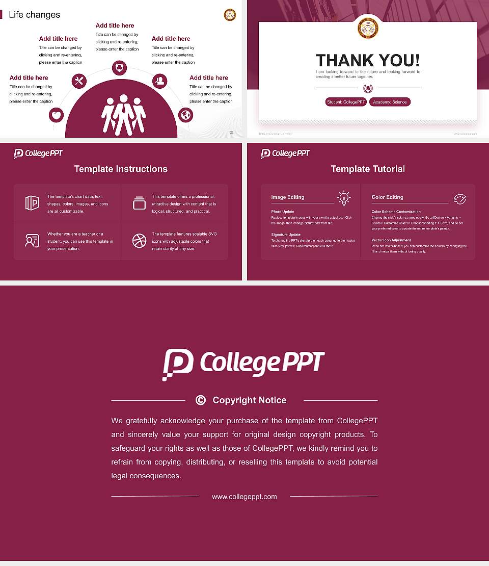 Bethune-Cookman University National Scholarship Defense PPT Template16:9 ratio PPT effect preview image4