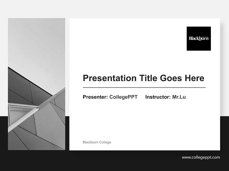 Blackburn College General Purpose PPT Template4:3 ratio PPT effect preview image6
