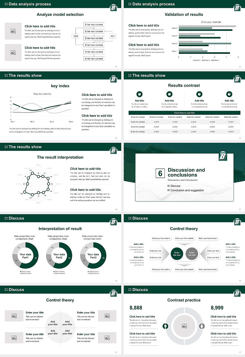 Binghamton University Graduation Thesis Defense PPT Template16:9 ratio PPT effect preview image5