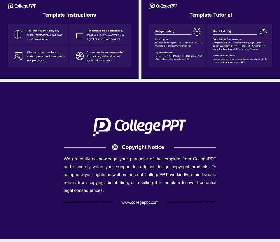 Carroll College Academic Presentation/Research Findings Report PPT Template16:9 ratio PPT effect preview image5