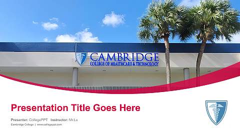 Cambridge College Course/Courseware Creation PPT Template