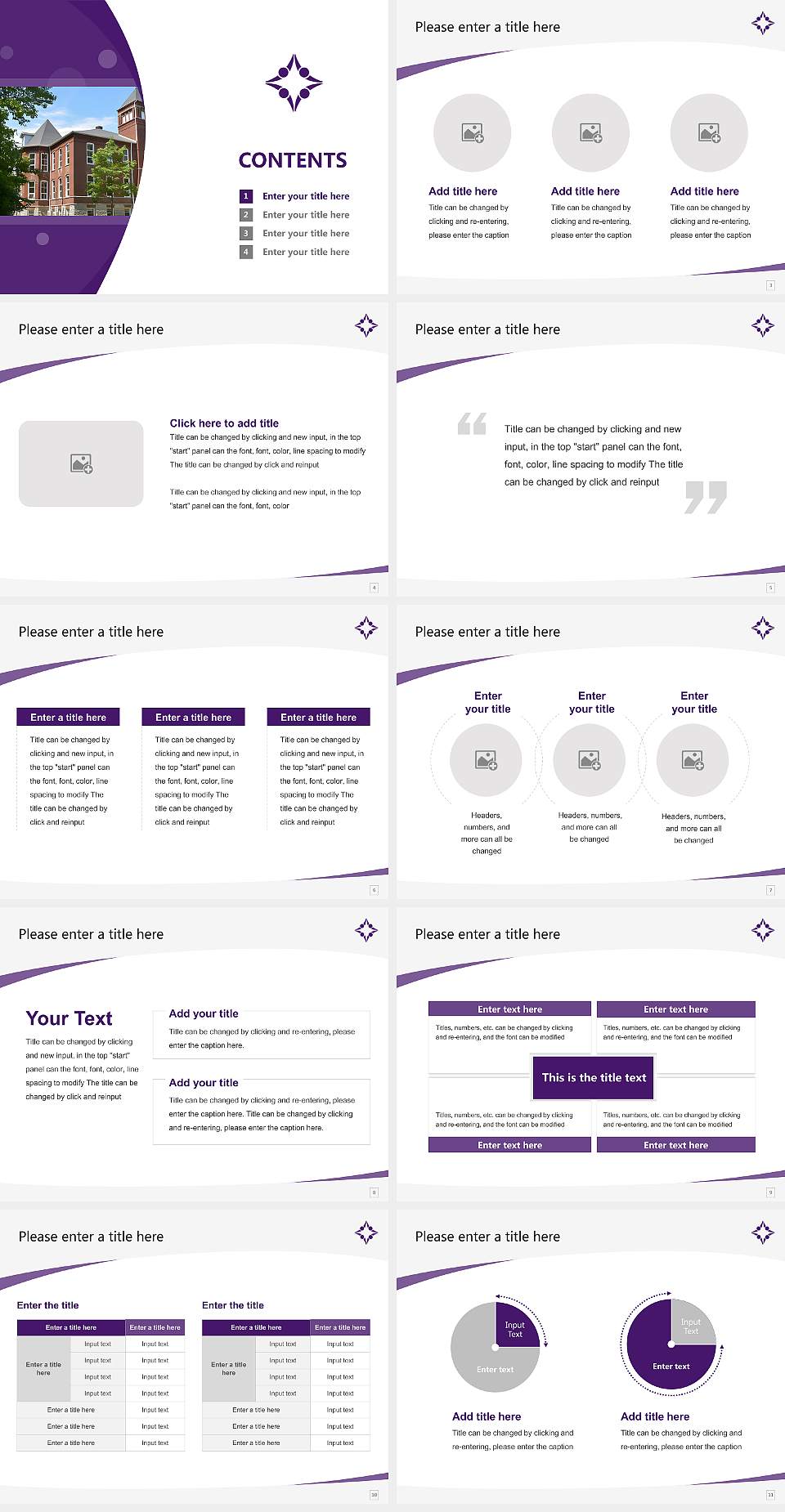 Bluffton University Course/Courseware Creation PPT Template4:3 ratio PPT effect preview image2