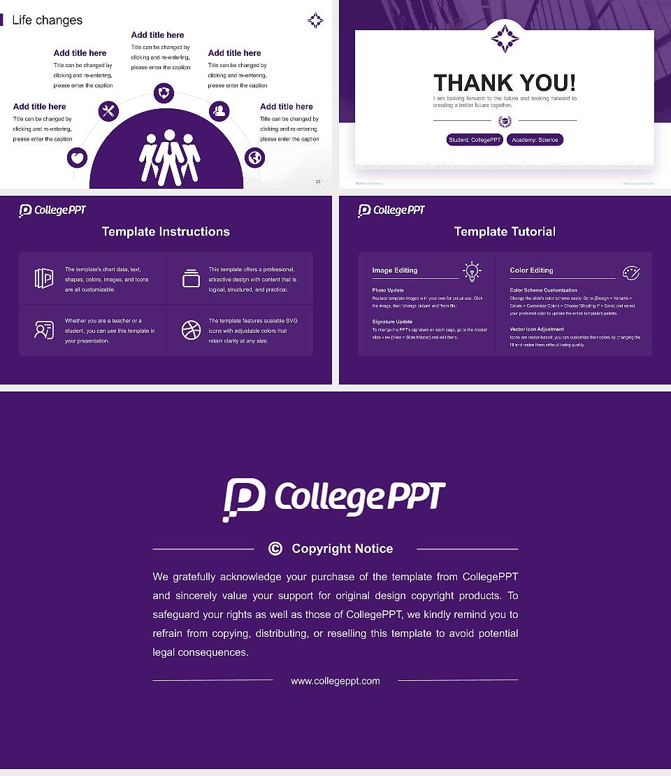 Bluffton University National Scholarship Defense PPT Template16:9 ratio PPT effect preview image4