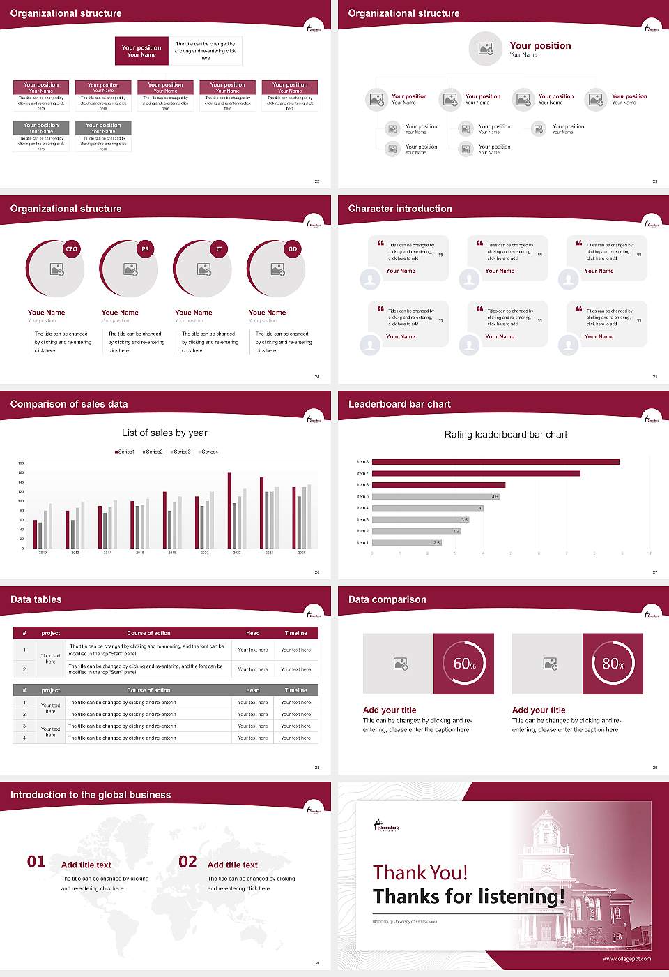 Bloomsburg University of Pennsylvania Academic Presentation/Research Findings Report PPT Template16:9 ratio PPT effect preview image4