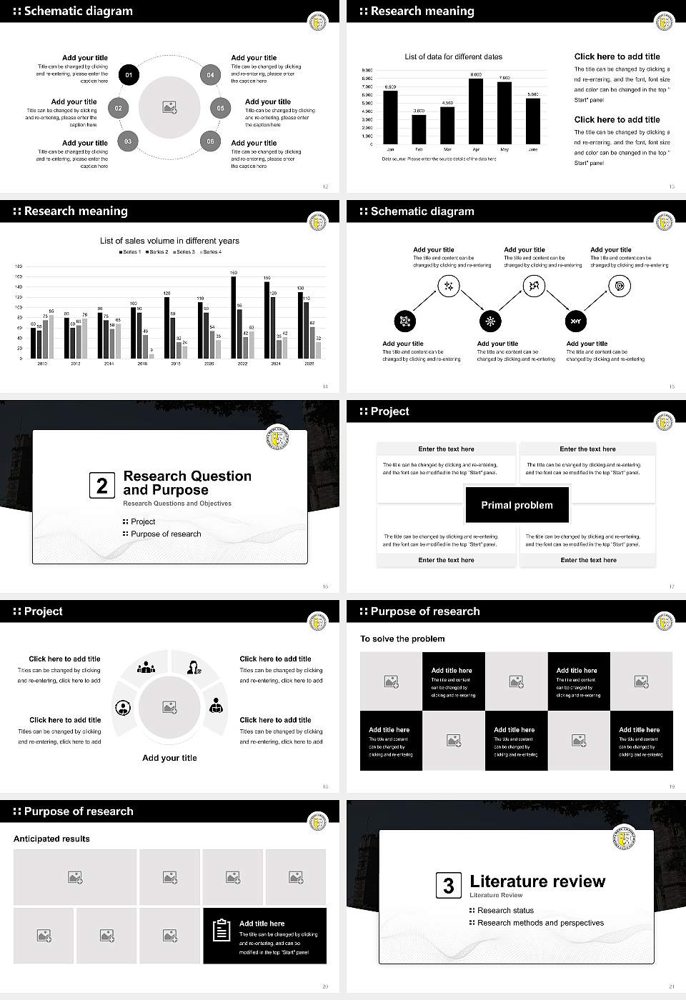 Bryn Mawr College Graduation Thesis Defense PPT Template16:9 ratio PPT effect preview image3
