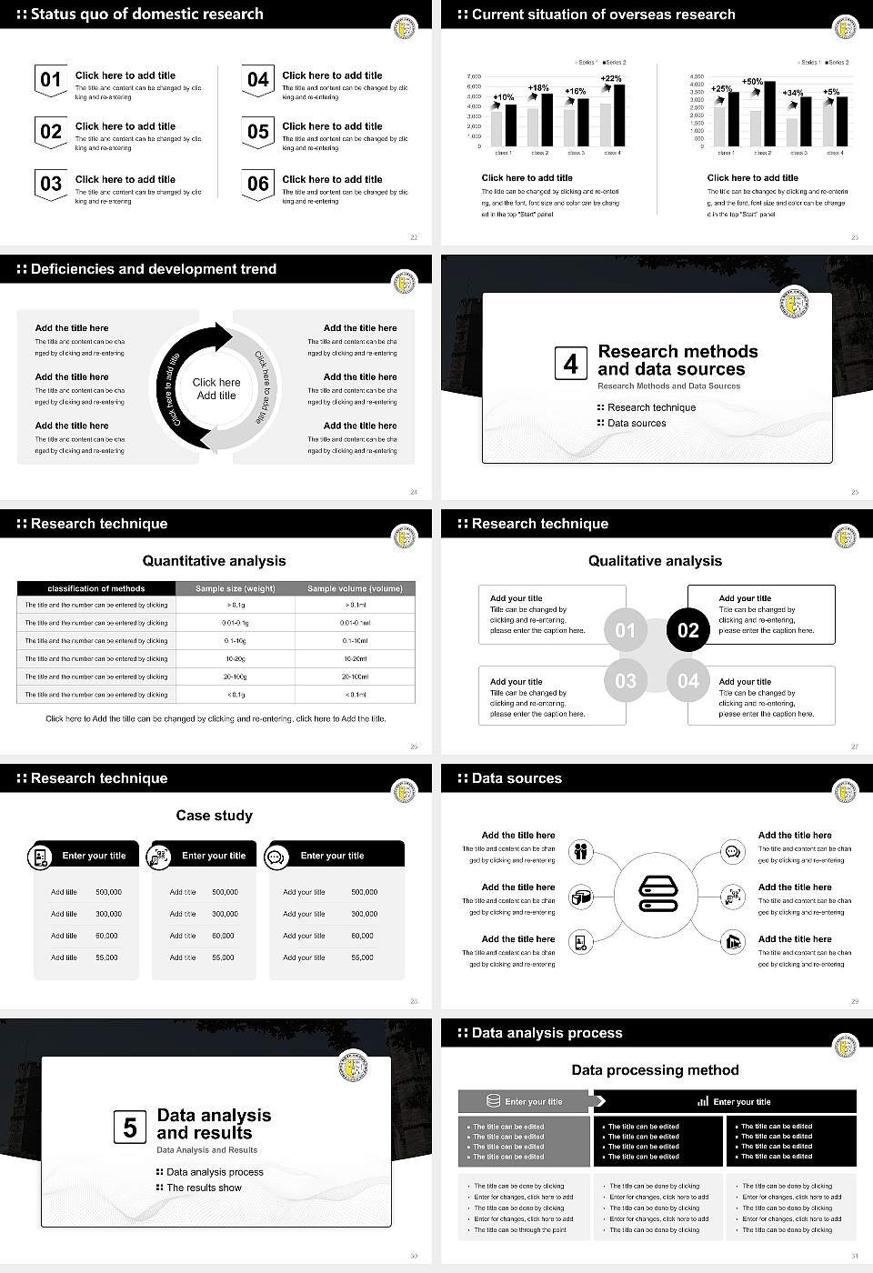 Bryn Mawr College Graduation Thesis Defense PPT Template16:9 ratio PPT effect preview image4