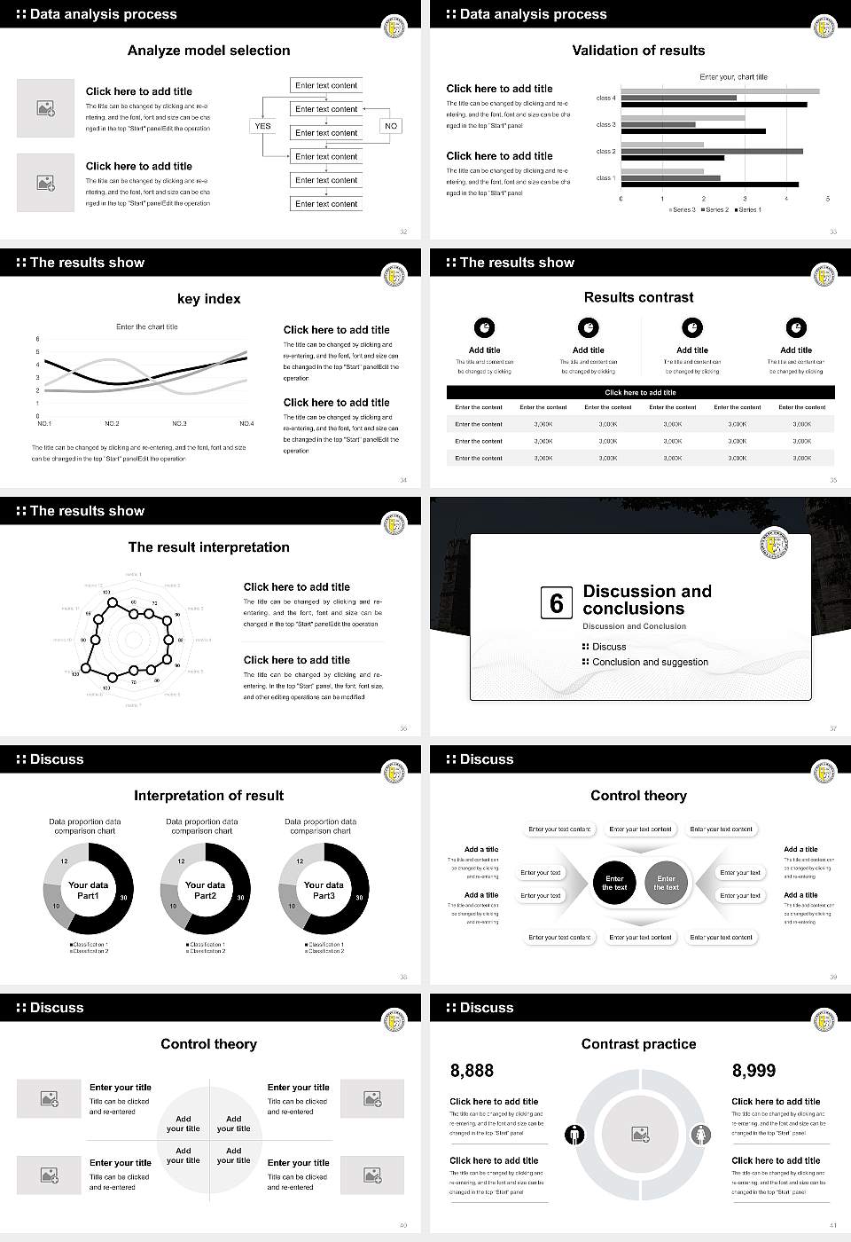 Bryn Mawr College Graduation Thesis Defense PPT Template16:9 ratio PPT effect preview image5