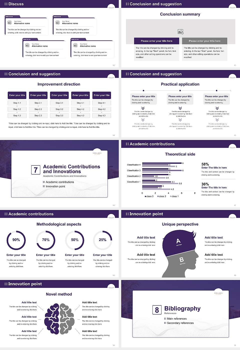 California Lutheran University Graduation Thesis Defense PPT Template16:9 ratio PPT effect preview image6