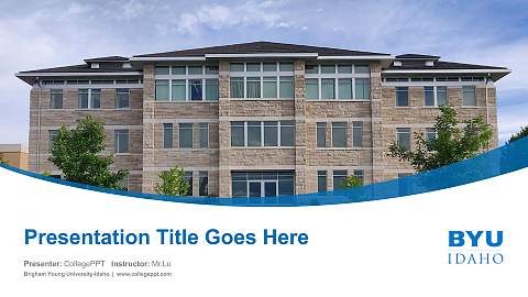 Brigham Young University-Idaho Course/Courseware Creation PPT Template