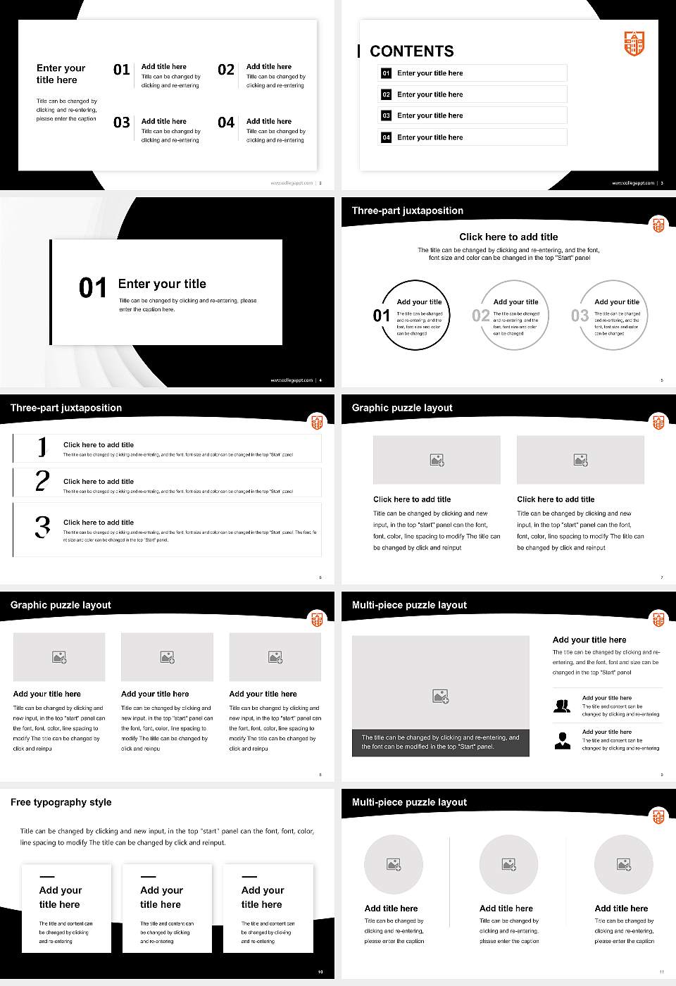 Carroll University Academic Presentation/Research Findings Report PPT Template16:9 ratio PPT effect preview image2
