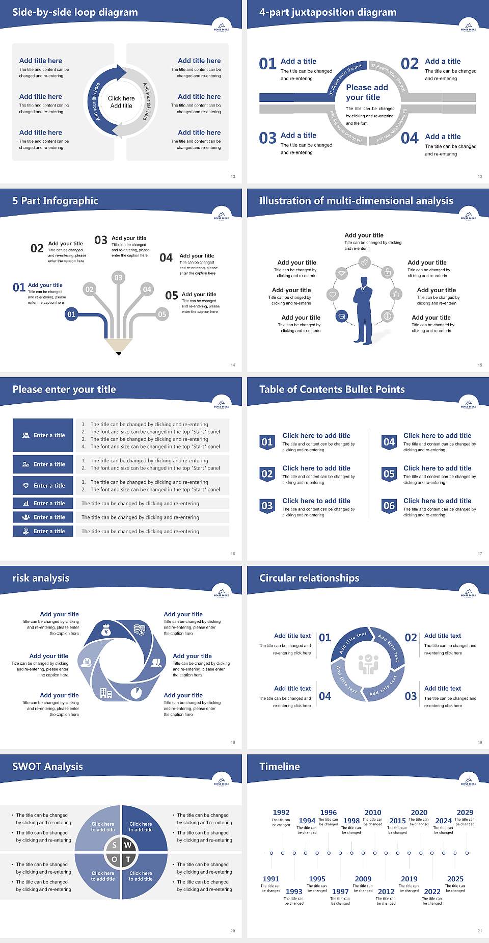 Boise Bible College Academic Presentation/Research Findings Report PPT Template4:3 ratio PPT effect preview image3