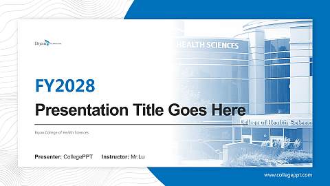 Bryan College of Health Sciences Academic Presentation/Research Findings Report PPT Template