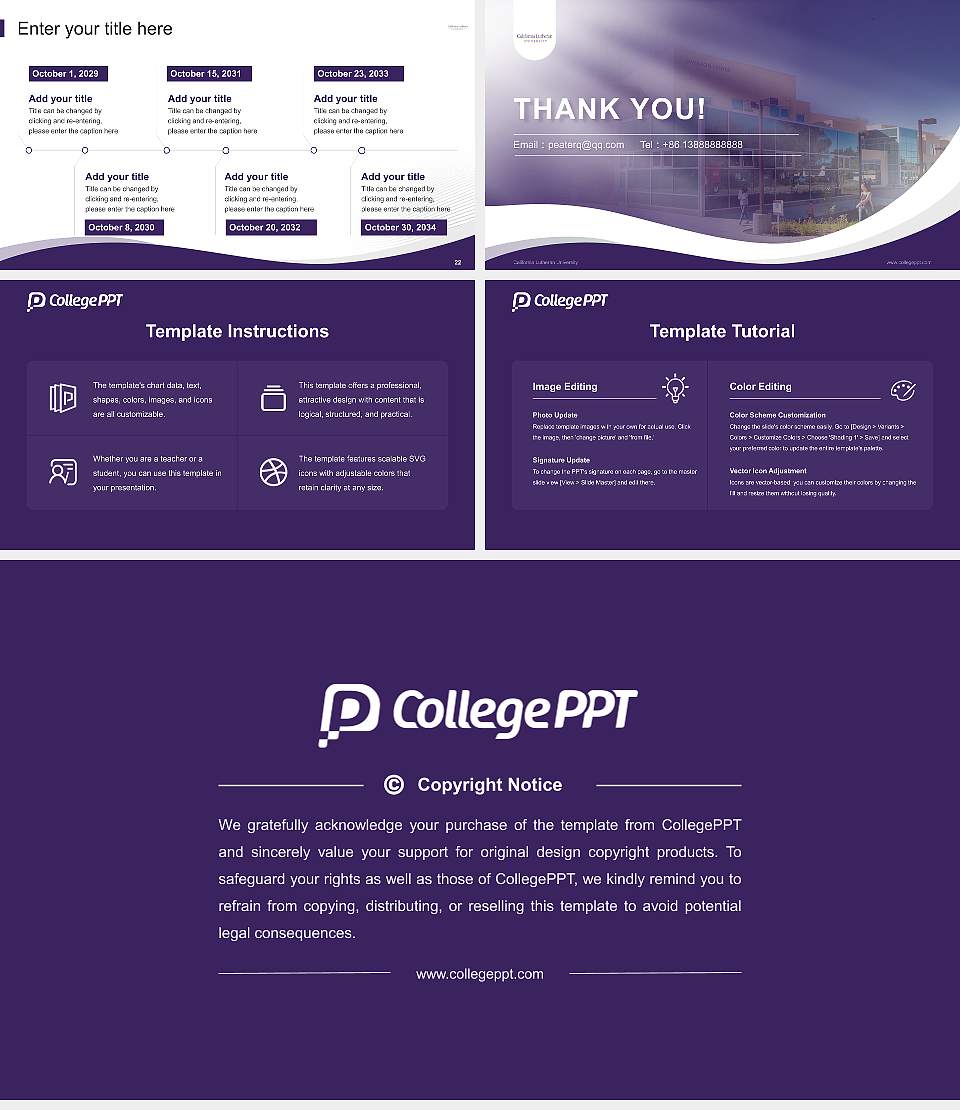 California Lutheran University Lecture Sharing and Networking Event PPT Template16:9 ratio PPT effect preview image4