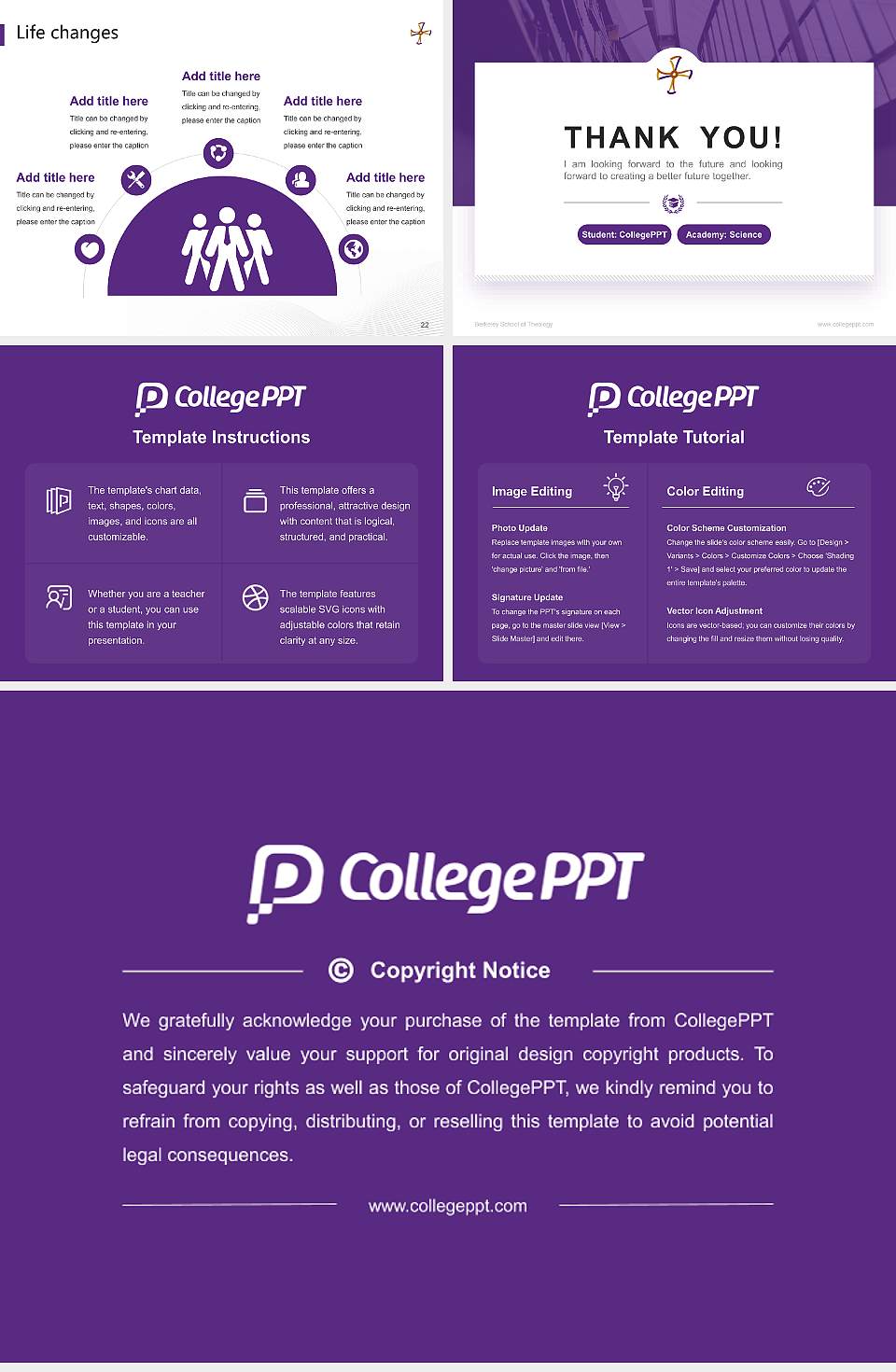 Berkeley School of Theology National Scholarship Defense PPT Template4:3 ratio PPT effect preview image4