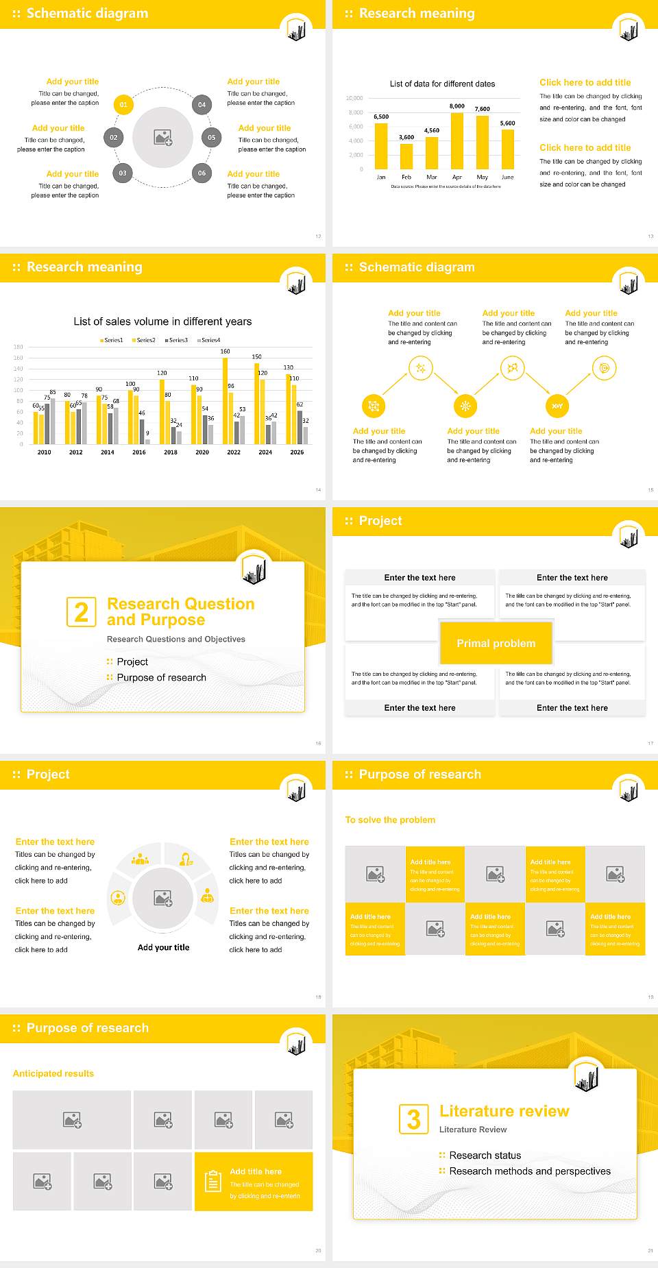 California State University-Los Angeles Graduation Thesis Defense PPT Template4:3 ratio PPT effect preview image3