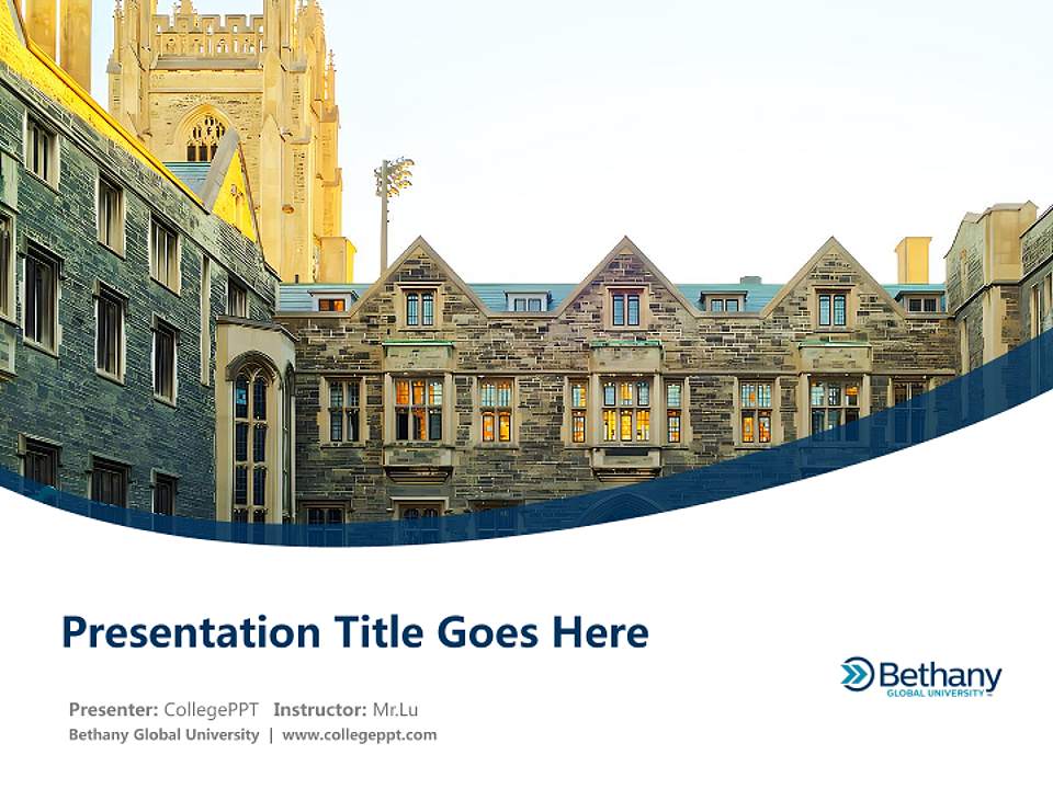 Bethany Global University Course/Courseware Creation PPT Template4:3 ratio PPT effect preview image5