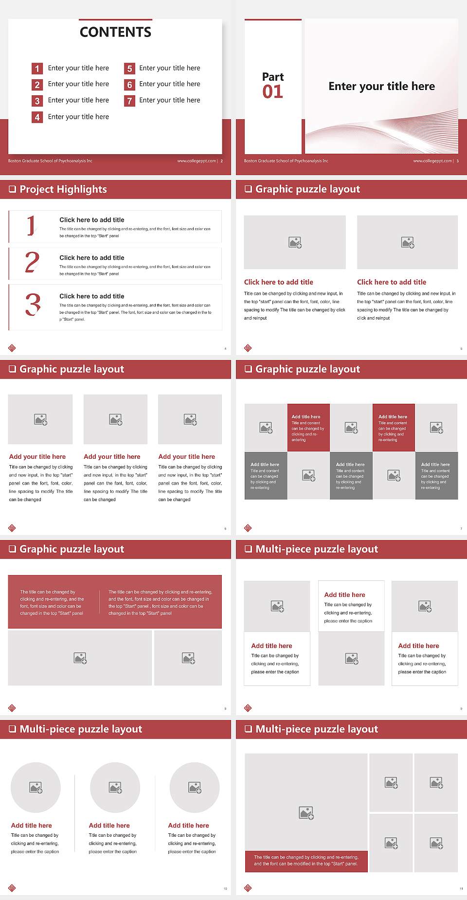 Boston Graduate School of Psychoanalysis Inc General Purpose PPT Template4:3 ratio PPT effect preview image2