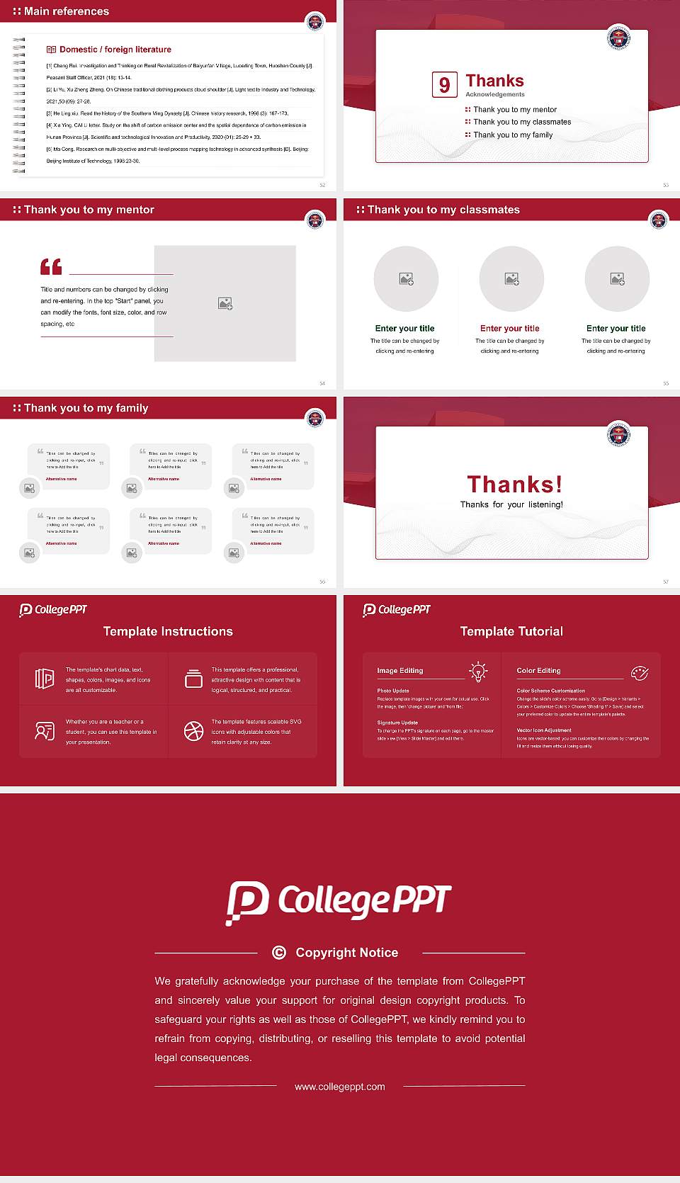 California State University-Fresno Graduation Thesis Defense PPT Template16:9 ratio PPT effect preview image7