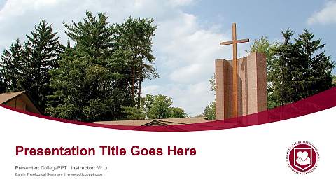 Calvin Theological Seminary Course/Courseware Creation PPT Template
