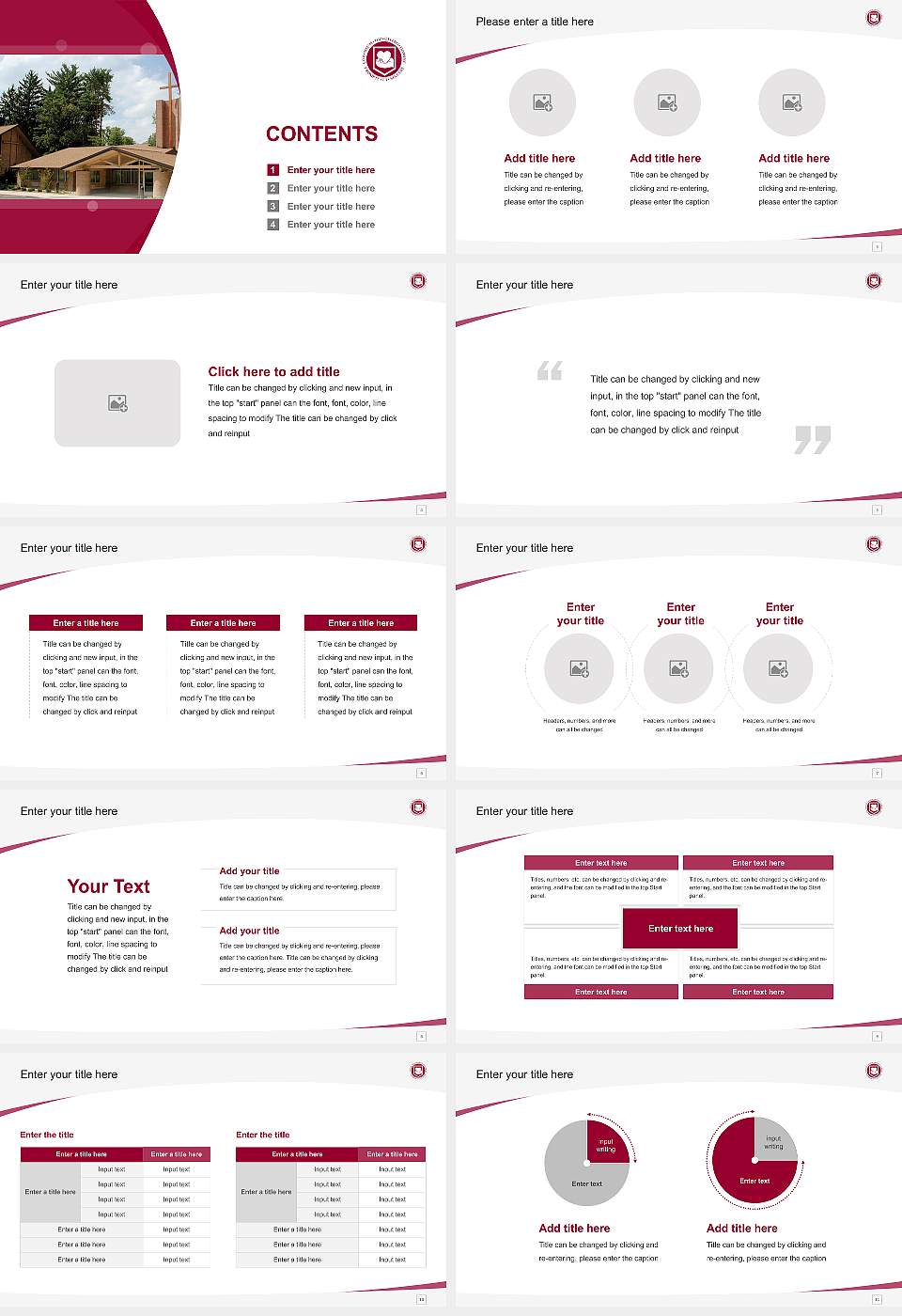 Calvin Theological Seminary Course/Courseware Creation PPT Template16:9 ratio PPT effect preview image2