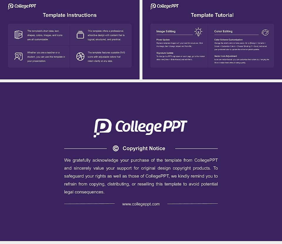 California Lutheran University Course/Courseware Creation PPT Template16:9 ratio PPT effect preview image5