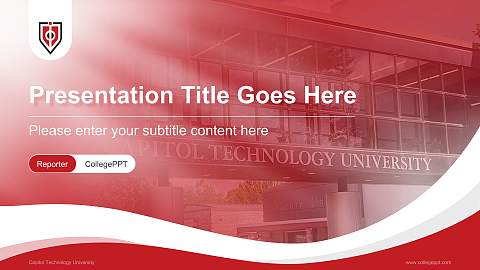 Capitol Technology University Lecture Sharing and Networking Event PPT Template