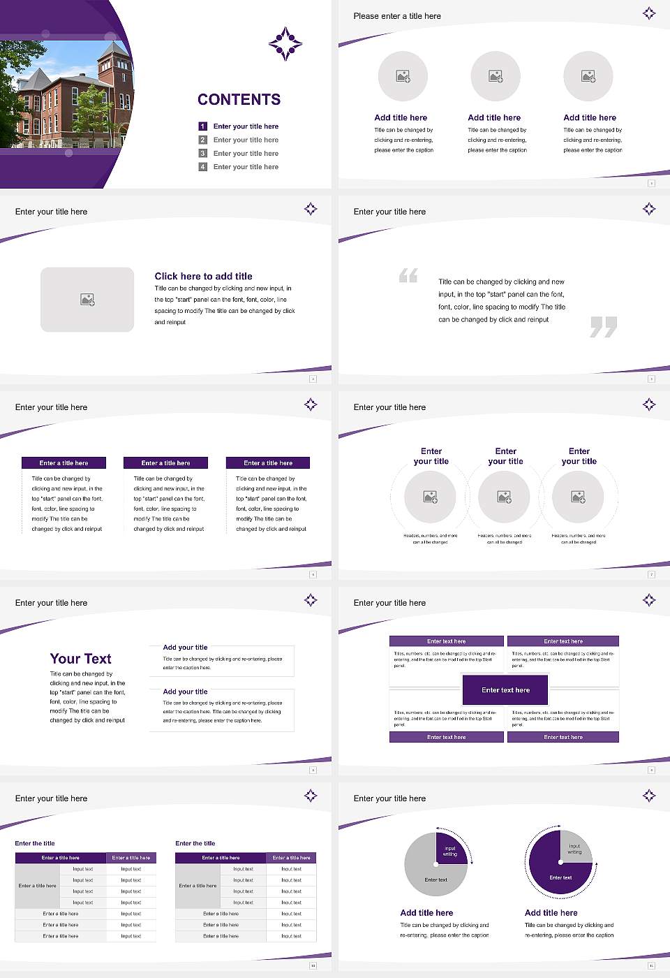 Bluffton University Course/Courseware Creation PPT Template16:9 ratio PPT effect preview image2
