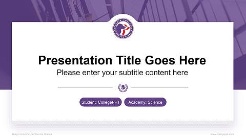 Bergin University of Canine Studies National Scholarship Defense PPT Template