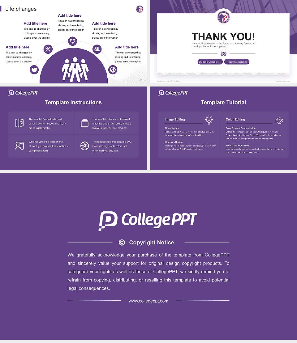Bergin University of Canine Studies National Scholarship Defense PPT Template16:9 ratio PPT effect preview image4