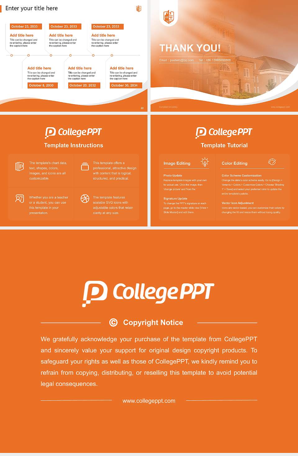 Campbell University Lecture Sharing and Networking Event PPT Template4:3 ratio PPT effect preview image4