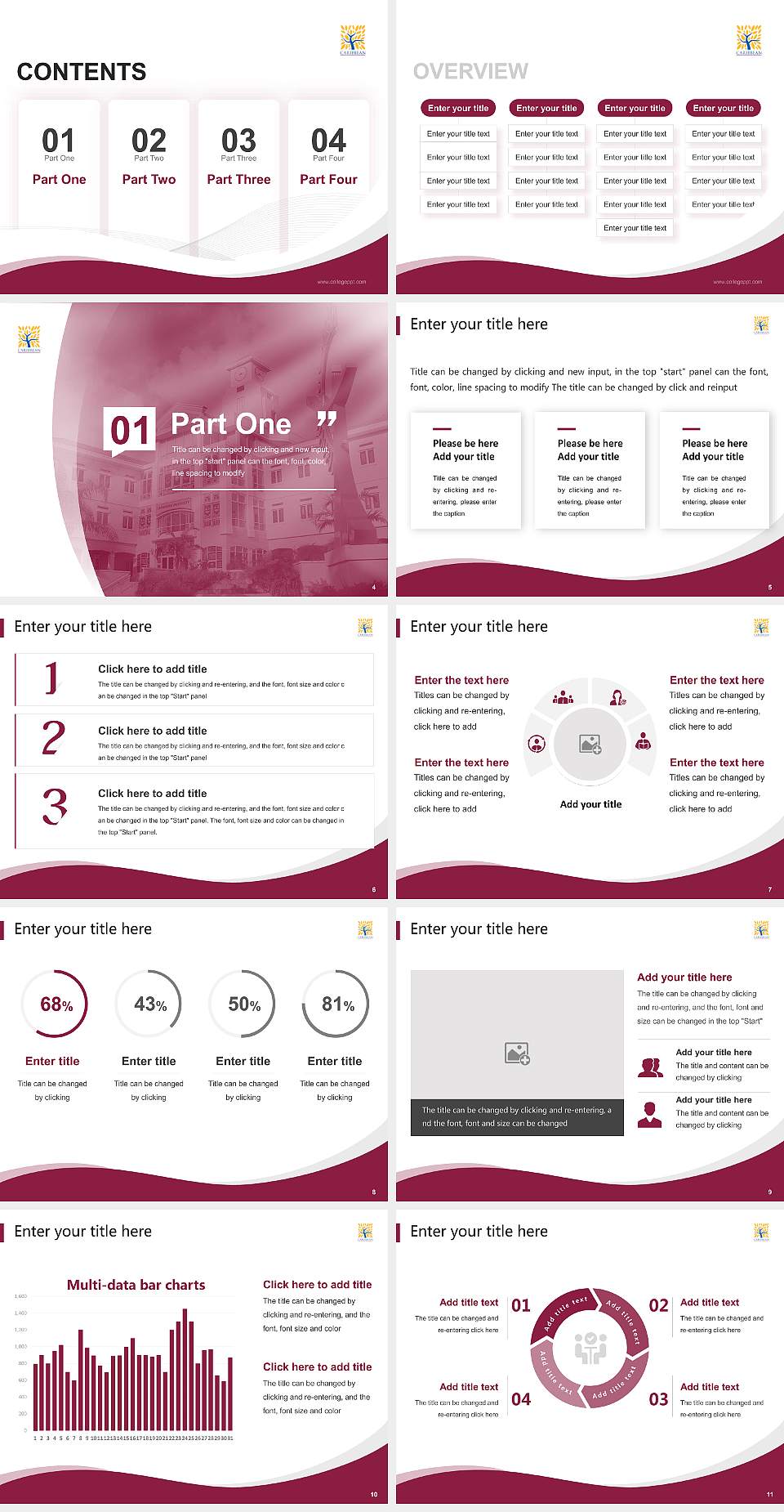 Caribbean University-Bayamon Lecture Sharing and Networking Event PPT Template4:3 ratio PPT effect preview image2