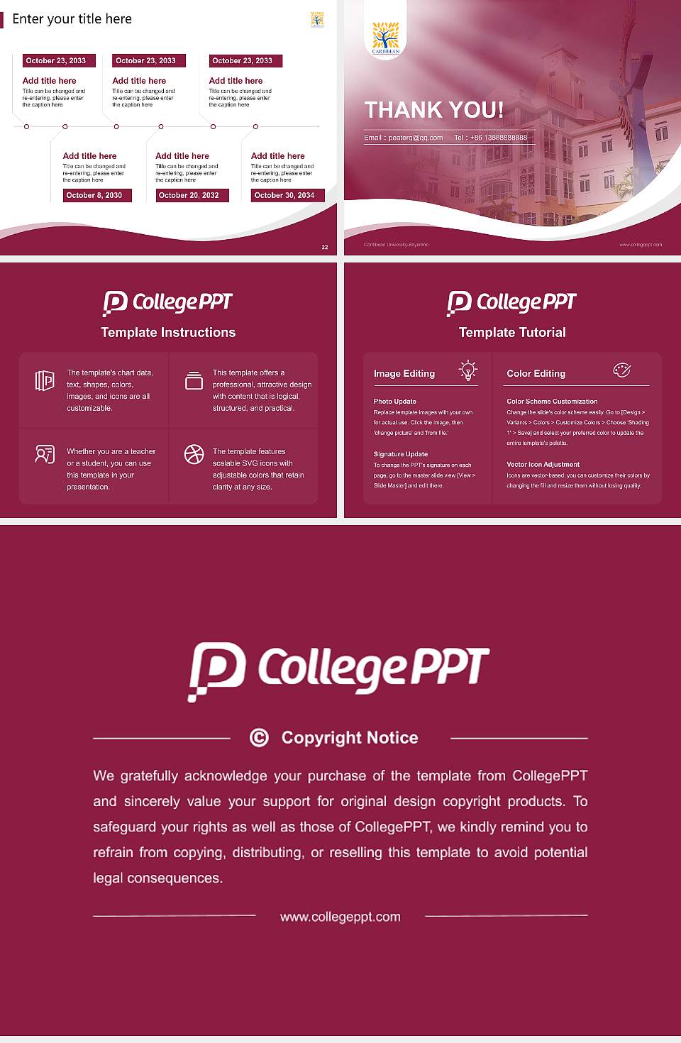 Caribbean University-Bayamon Lecture Sharing and Networking Event PPT Template4:3 ratio PPT effect preview image4