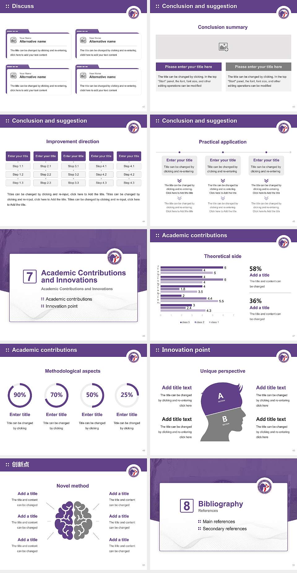 Bergin University of Canine Studies Graduation Thesis Defense PPT Template4:3 ratio PPT effect preview image6