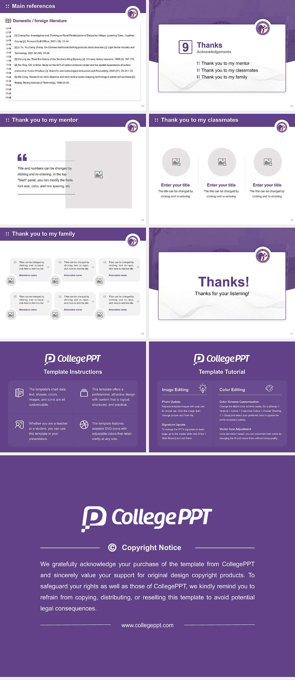 Bergin University of Canine Studies Graduation Thesis Defense PPT Template4:3 ratio PPT effect preview image7