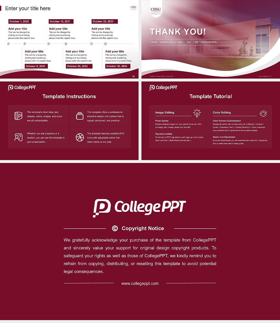 California Health Sciences University Lecture Sharing and Networking Event PPT Template16:9 ratio PPT effect preview image4