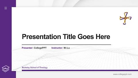 Berkeley School of Theology Thesis Proposal/Graduation Defense PPT Template