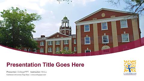 Caribbean University-Vega Baja Course/Courseware Creation PPT Template