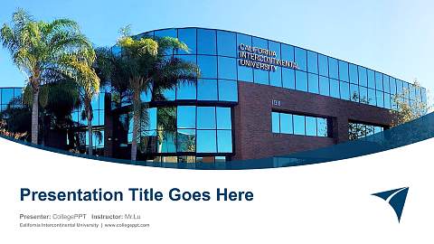 California Intercontinental University Course/Courseware Creation PPT Template