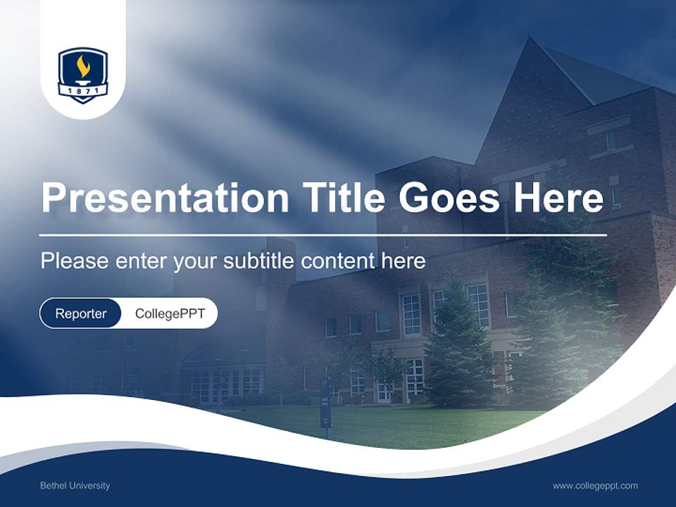 Bethel University Lecture Sharing and Networking Event PPT Template4:3 ratio PPT effect preview image4