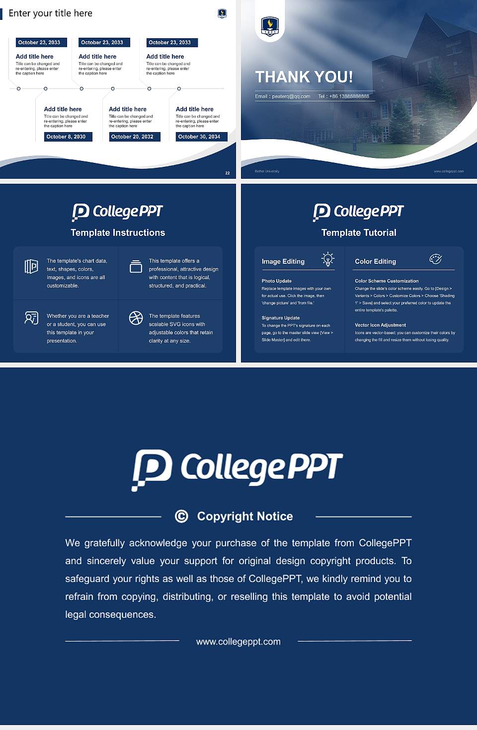 Bethel University Lecture Sharing and Networking Event PPT Template4:3 ratio PPT effect preview image4