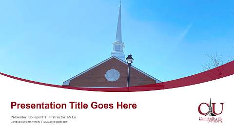 Campbellsville University Course/Courseware Creation PPT Template