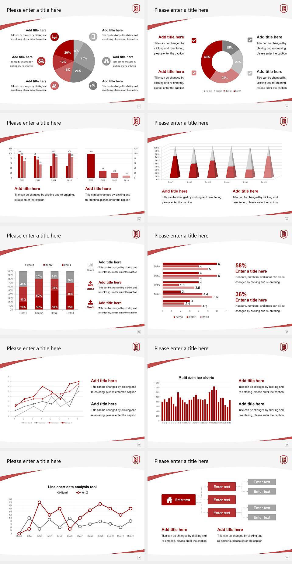 Bradley University Course/Courseware Creation PPT Template4:3 ratio PPT effect preview image3