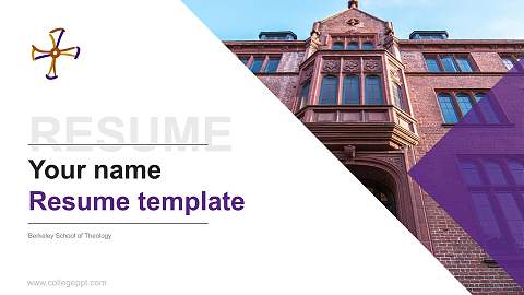 Berkeley School of Theology Resume PPT Template