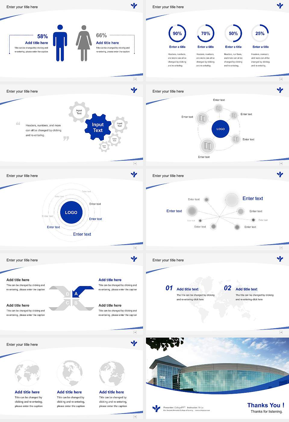Bon Secours Memorial College of Nursing Course/Courseware Creation PPT Template16:9 ratio PPT effect preview image4