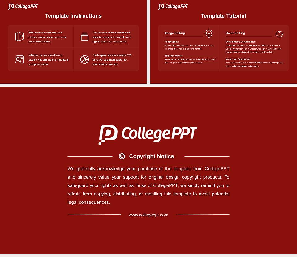 Boston College Academic Presentation/Research Findings Report PPT Template16:9 ratio PPT effect preview image5