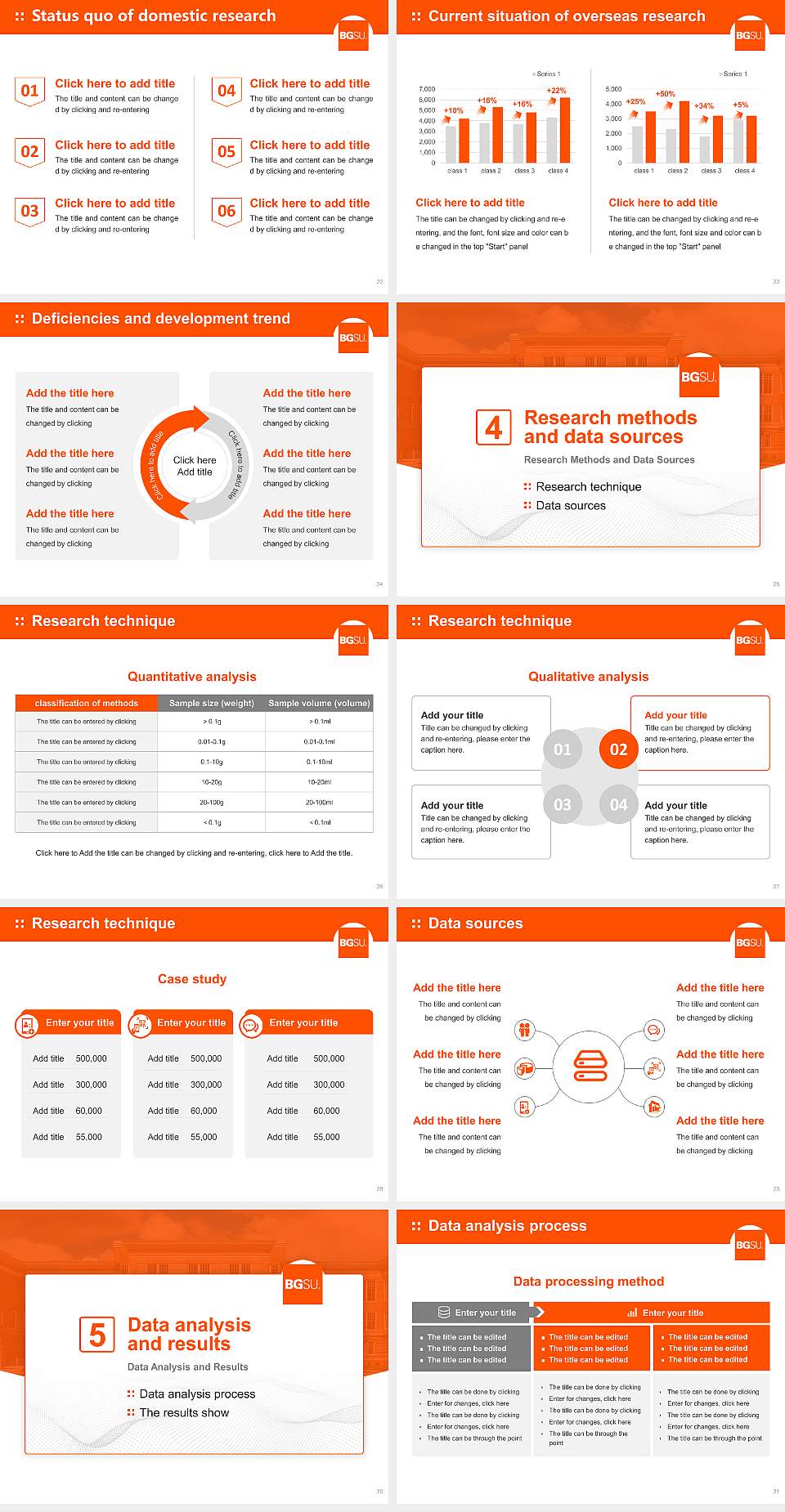 Bowling Green State University-Main Campus Graduation Thesis Defense PPT Template4:3 ratio PPT effect preview image4